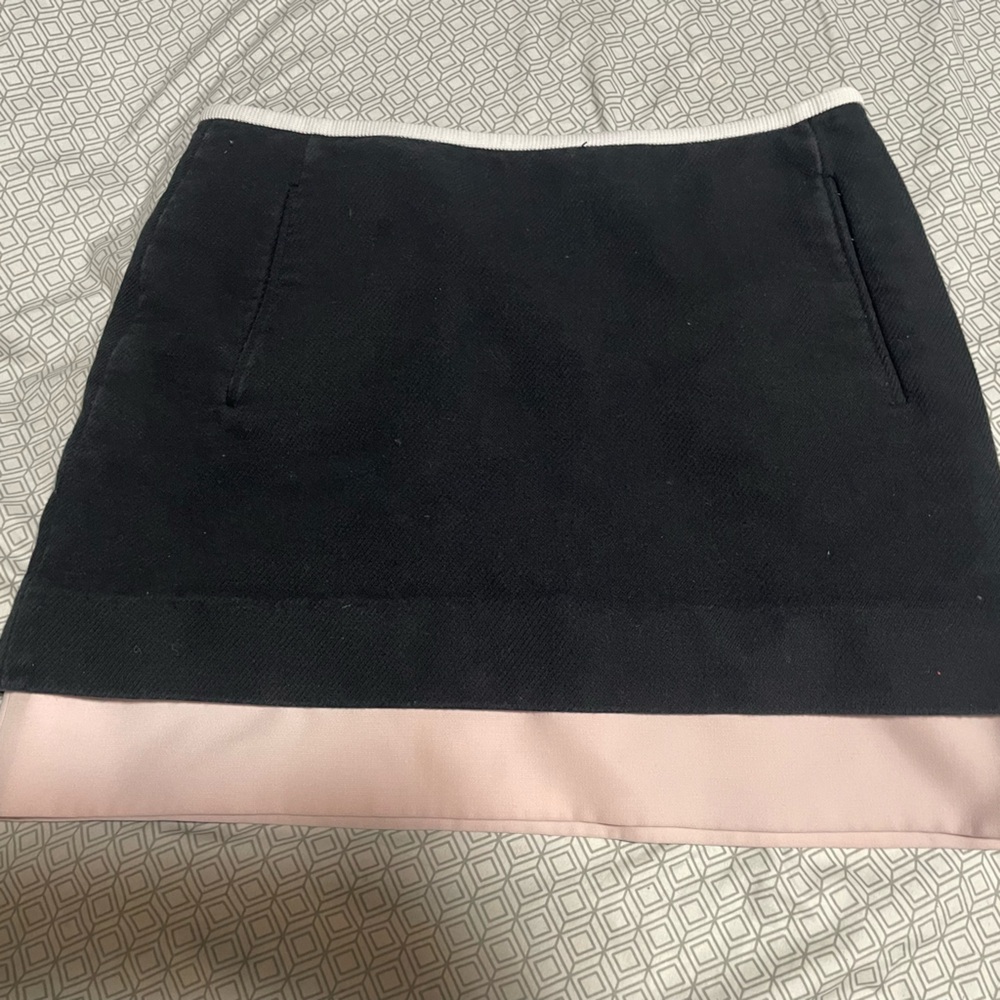 Diane Von Furstenberg Black and Pink Skirt
